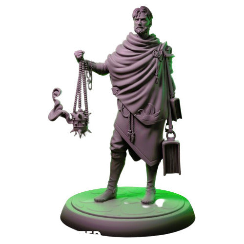 Miniature for D&D - 3D Printed Resin - Human Cleric 0