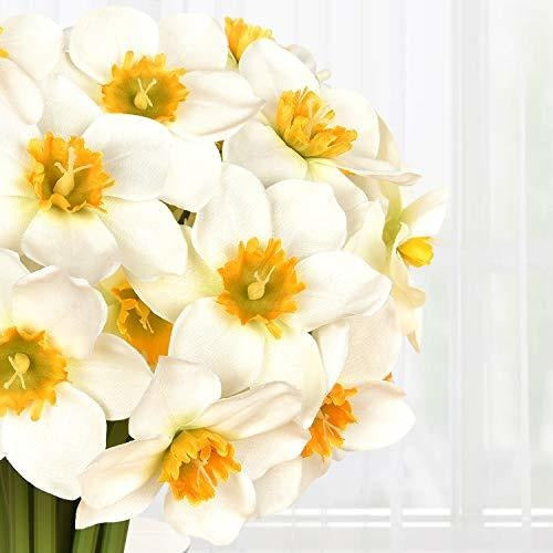 Martine Mall 12 Piece Artificial Narcissus Flowers 2