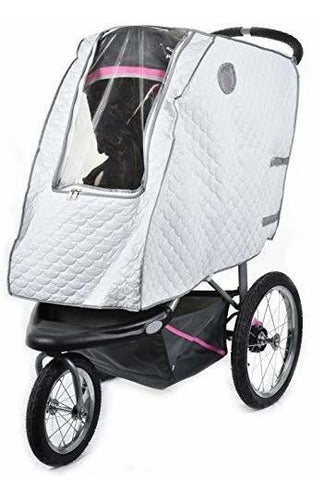 Masirs Baby Stroller Rain Cover: Provides Extra Warmth 0