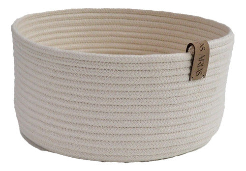 Las Arias Madrid Organizer Basket in Cotton Rope 0