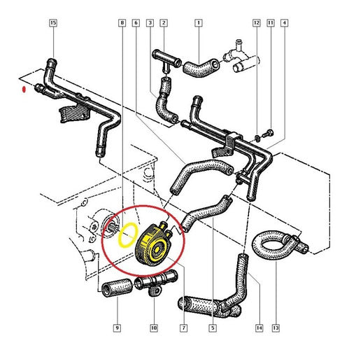 Enfriador Aceite Renault 19 Clio Megane Kangoo Laguna 4