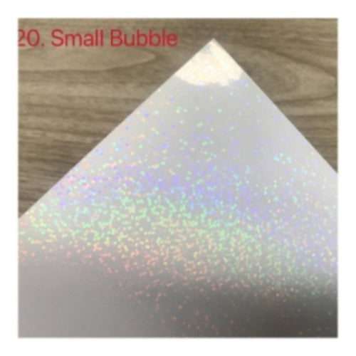 Laminado En Frío A4 Holográfico X 20 Un. Modelo Small Bubble 4