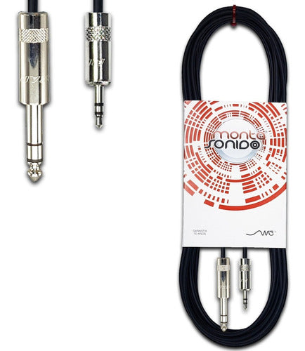 MSCables Cable Plug Estereo Trs A Miniplug 1 Metro Balanceado Neutrik 0