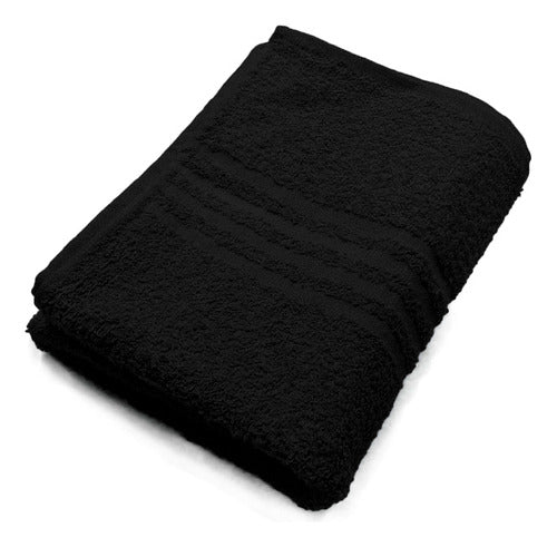 Iris Pack of 6 Black Towels, 100% Cotton 450 Gr 0