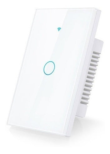 Llave De Luz Táctil 1 Canal Blanco Wifi Tuya Smart 2