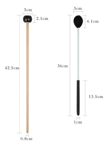 4 Peças Baquetas De Madeira Para Xilofone, Carrilhão, De 1