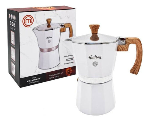 Hudson Italian Coffee Maker 9 Cup White 0