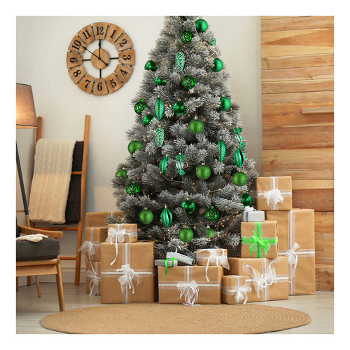 Adornos Navideos Para Decoracin De Navidad, Color Verde, 24 1