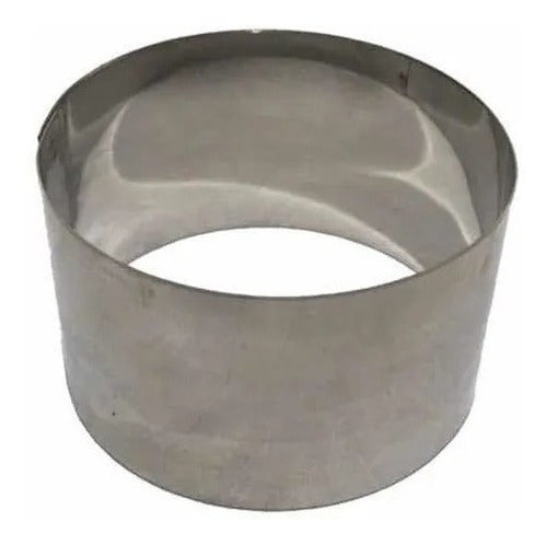 Rebagliati Hnos Stainless Steel Hamburger Cake Ring 10 cm (Pack of 8) 1