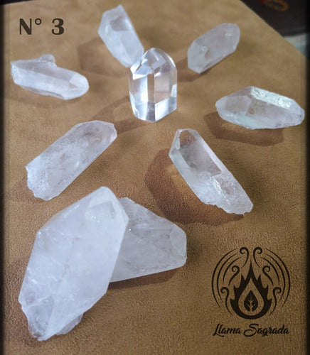 Large Size Quartz Crystals Reiki Set - Sacred Flame 1
