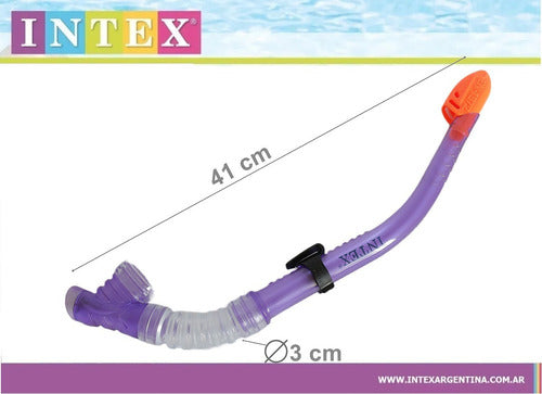 Máscara Para Buceo Set Con Snorkel Wave Rider Adulto  Intex 4