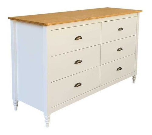 Dino Comfortable Vintage-Iryna 6 Drawer Dresser 1