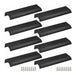 Qjaiune Black Back Mount Finger Edge Pull 150mm/5.9, Pack of 8 - Black 0