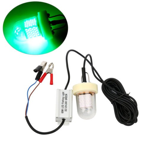 12v 60w 126led 3780 Ip68 Verde Señuelos Cebo Subacuático Luz 0