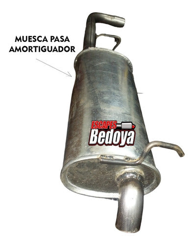 Escapes Bedoya VW Gol Gli and Power Nafta 1.6 Rear Muffler (1999 to 2009) 2