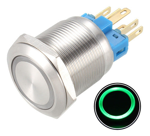 Metallic Flush Push Button 16mm LED 12-24V 41