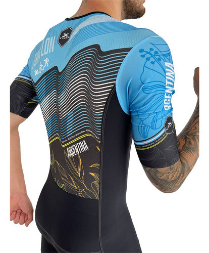 Xtres Enterito De Triatlon Ciclismo Running Hombre Manga Corta 4