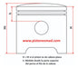 Piston Echo SRM4600 - SRM4605 42mm Diameter Kit 1