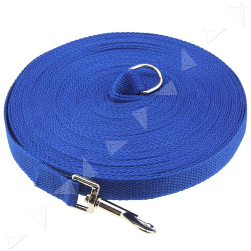 2 Cm X 15 M Azul Perro Mascota Entrenamiento Obediencia Corr 0