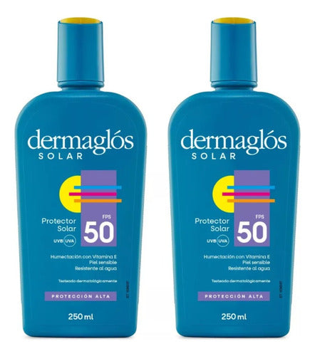 Dermaglós X2 Solar Protector SPF 50 Emulsion 250 Ml 0