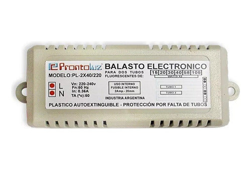 Balasto Electrónico 8w Para 2 Tubosgermicida220vac-prontoluz 1