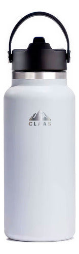 Claas Double Layer Aluminum Bottle with Spout and Handle - 1L 0