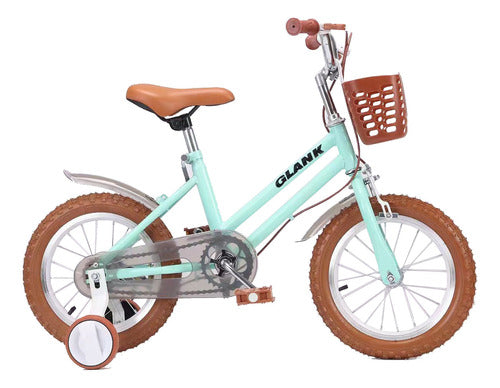 Vintage Bicicleta Rodado 16 Color Pastel Canasto Y Rueditas 0