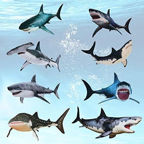 Vinilo De Pared  Tiburones 8 Unidades 3