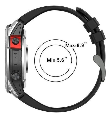 Miaband 26mm Silicone Band for Garmin Fenix 5x 6x 7x 5x Plus 6x Pro 3