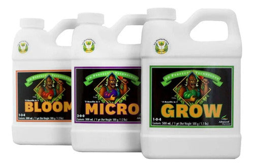 Advanced Nutrients Micro Grow Bloom 500ml Bases Vege Y Flora 0