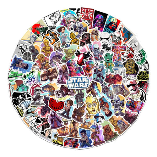 Stickers Star Wars Calcomanías Vinilos Premium X50 0