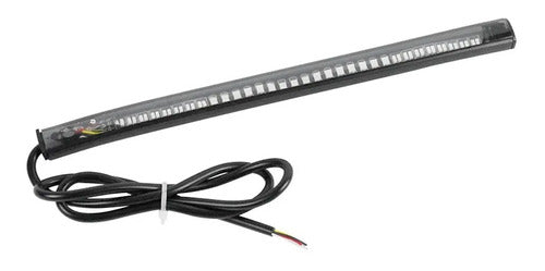 Flexible Adhesive LED Strip for Motorcycle - 20cm Brake and Turn Signal 0