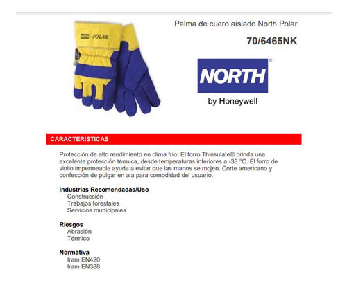 Certified Thermal Work Glove by North Honeywell 2