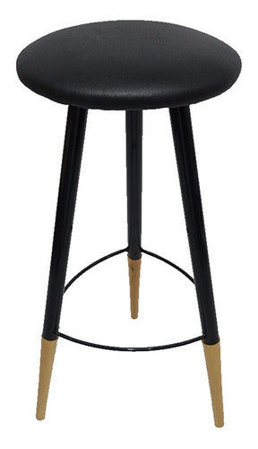 Arabian House Vintage Bar Stool High Chair - Wood and Iron 0