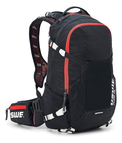 ~? Uswe Flow 16l - Mochila Con Protector De Espalda, Para Bi 0