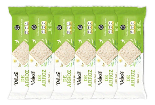 Deluxe Salt-Free Rice Crackers - 6 Units 0