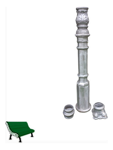 Kit Para Columna Galería Pergola Alero 3 Pulgadas Extra Alto 0