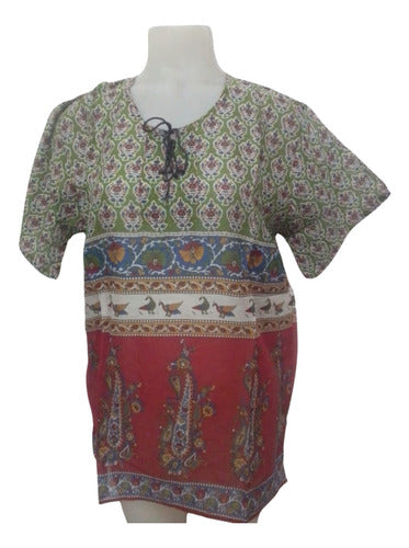 HHG SA Short Sleeve Blouse Maya 100% Imported Cotton Hindu 4