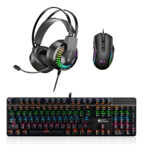 Teclado 900 + Mouse M850 + Auriculares Gt68 | Shot Gaming Pr 0