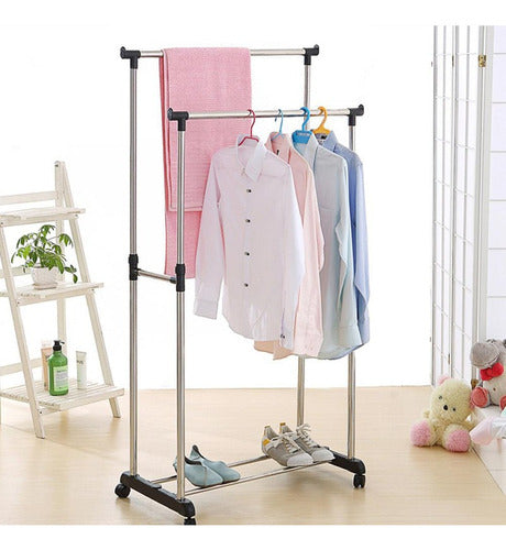 Atrix Double Expandable Garment Rack with Wheels - Super Offer 4