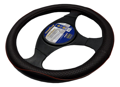 Cubre Volante Goodyear, Negro Con Reflectivo Rojo 38cm 1