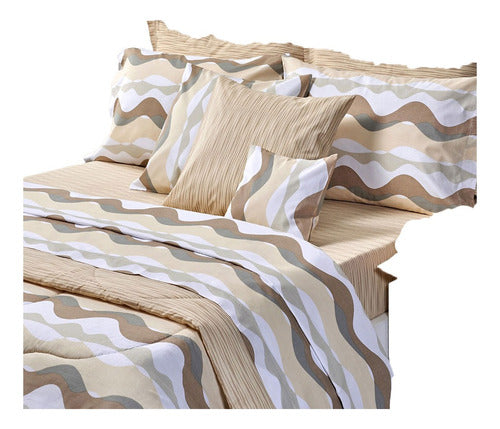 Danubio Basic Modern Design 2 1/2 Bed Sheets Set 36