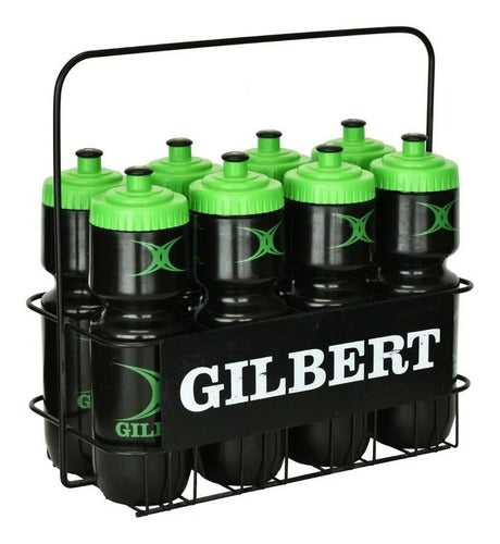 Gilbert 8-Piece 700cc Water Bottle Set + Metal Basket 1