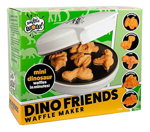 Waffle Wow! Mini Waflera De Dinosaurio: Haga Que El Desayuno Sea Diverti 4