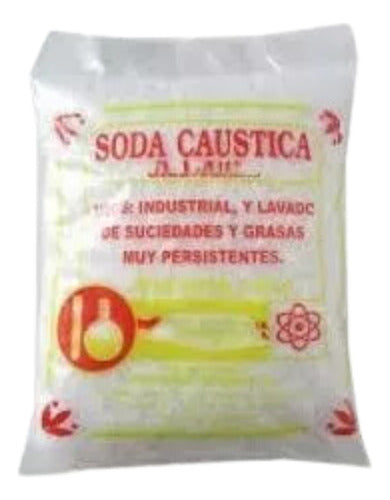 1kg Soda Caustica En Escamas P/ Disolver Hasta En 10 D Agua 0