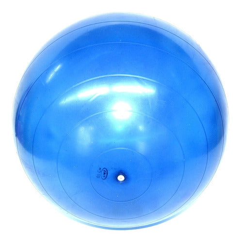 55cm Exercise Ball for Yoga, Pilates, and Fitness - Blue 3