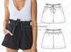 Molde Patron Coreldraw Short Lazo Mujer Del 36 Al 46 3