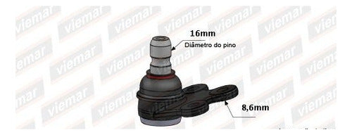 Viemar Suspension Ball Joint Kit X2 for Fiat Punto / Linea / Qubo 1