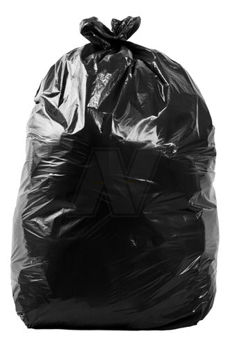 300 Pack of 80x110 Waste Bags, 30/33 Microns - Black 0