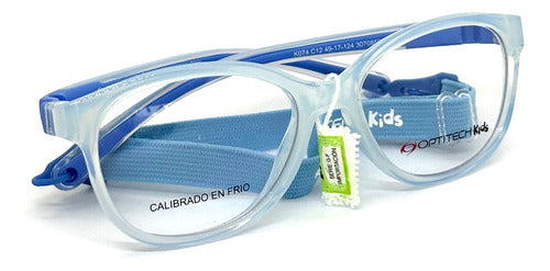 Flexible Optitech Kids K074 Children's Eyeglasses Boy Girl 0